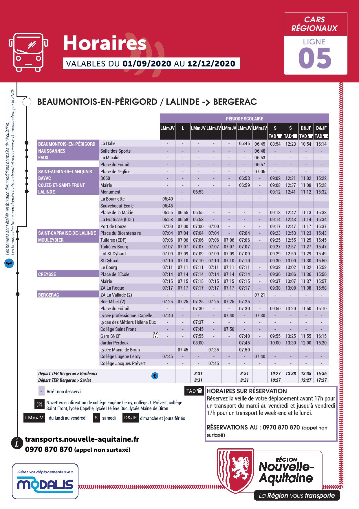 Horaire bus la rochelle st jean d'angely